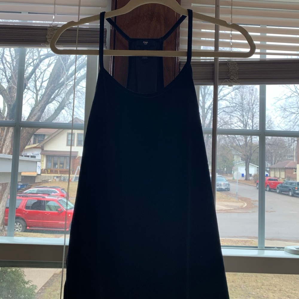 Gap Halter Black Velvet Tank